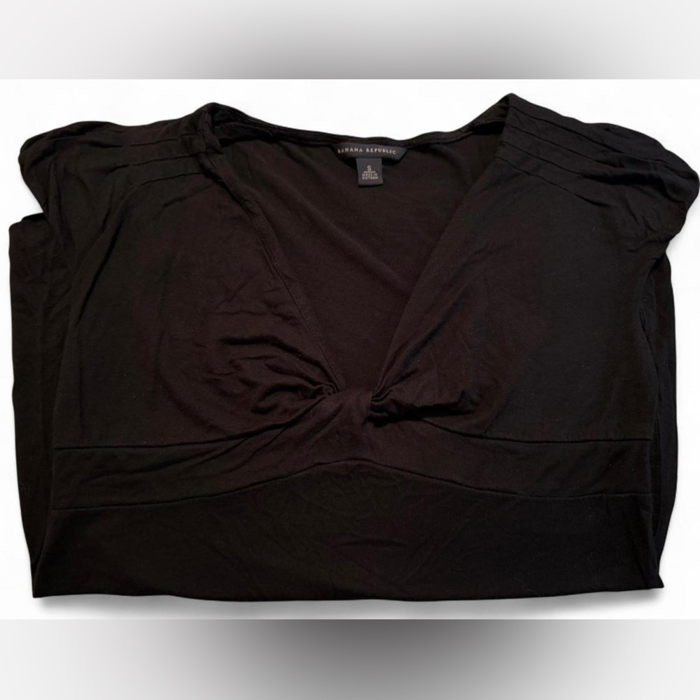 Vintage Banana Republic Black Top with Twist